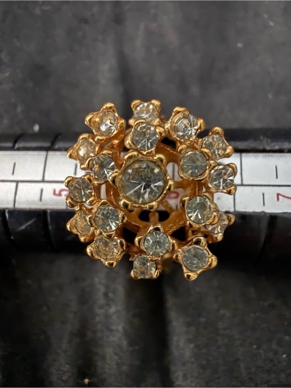 Gold Floral Cluster Ring - Women's Statement Jewelry